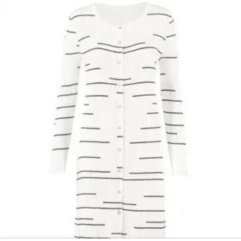 CABi Ribbed Long Button Up Sweater - size L - Picture 2 of 9